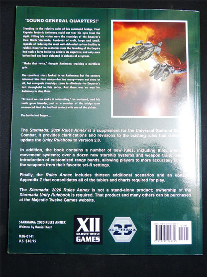 Starmada 2020 Rules Annex Rulebook - Majestic Twelve Games Softback #2UJ