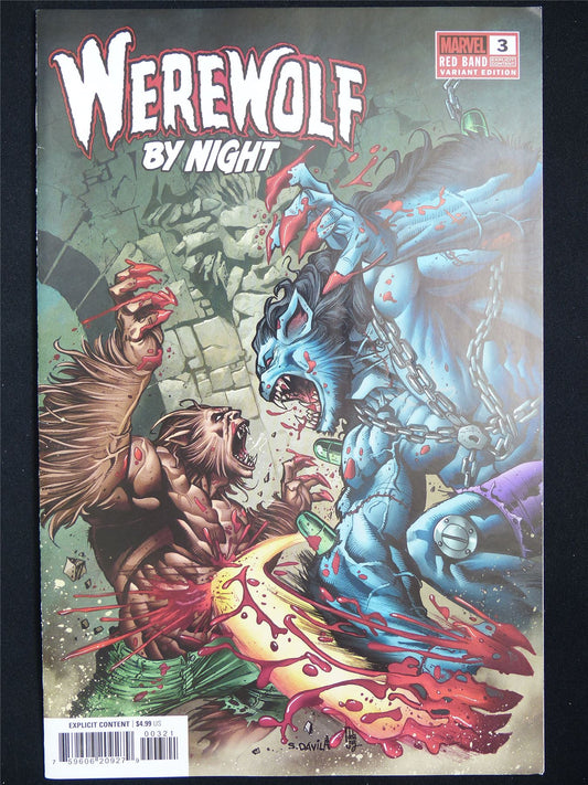 WEREWOLF by Night #3 Red Band Variant - Marvel Comic #1OD
