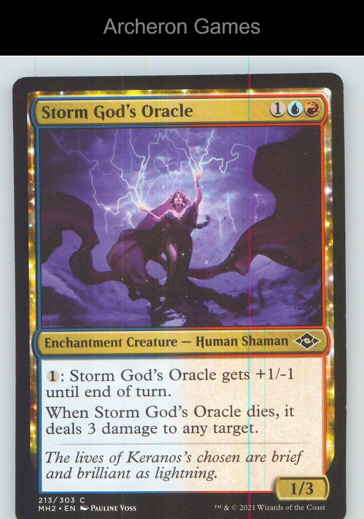 Storm God's Oracle MH2 213 C MTG Card NM/EX+