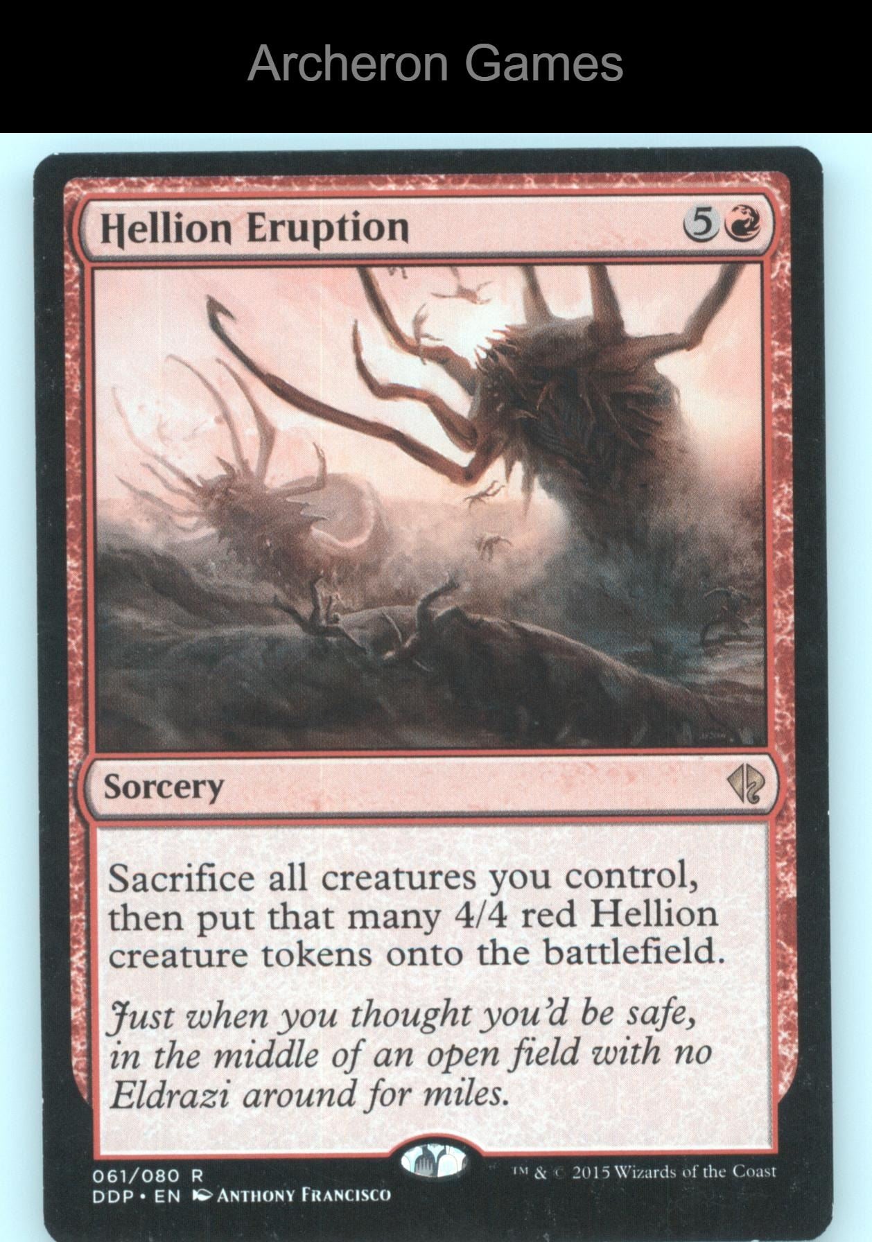 Hellion Eruption 61 R MTG Card Duel Decks: Zendikar vs. Eldrazi
