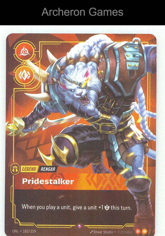 Rengar - Pridestalker UNL 183/219 R Unleashed Riftbound Card