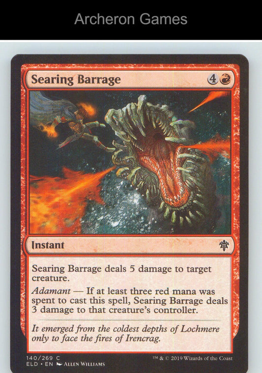 Searing Barrage ELD 140 C MTG Card NM/EX+