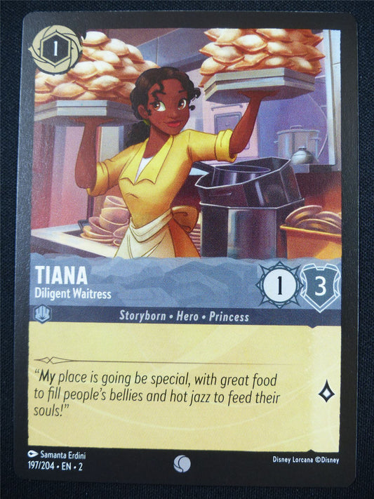 Tiana Diligent Waitress 197/204 - Lorcana Card #4OL