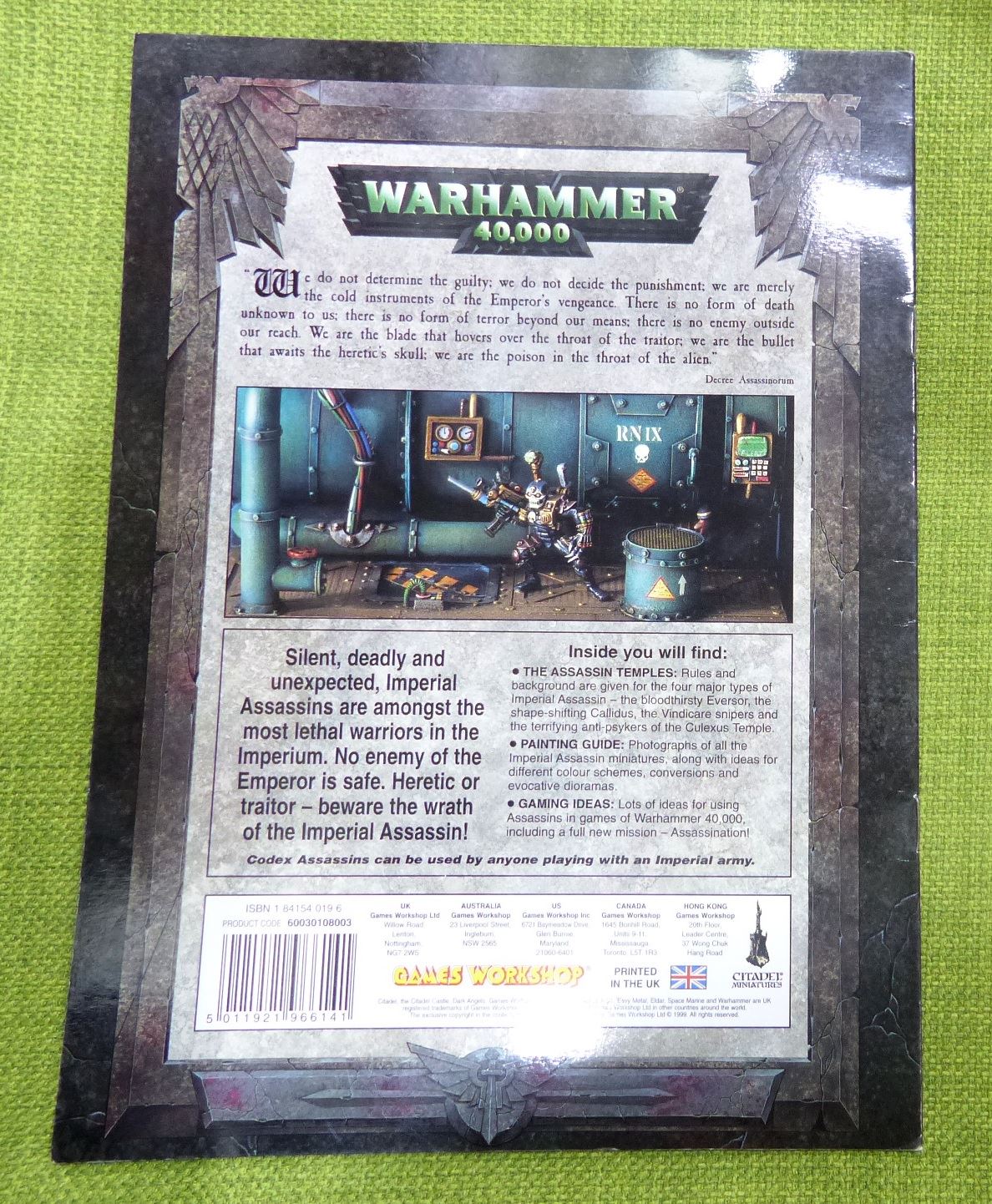 Assassins Codex Softback Book - Warhammer AoS 40k #9E