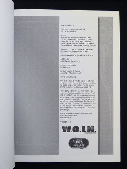 N.E.W. Science Fiction Roleplaying Game - Roleplay Hardback #1WC