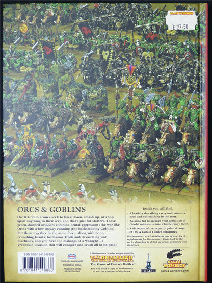 Orcs & GOblins 8th Edition - Warhammer Fantasy Codex Hardback #4P1