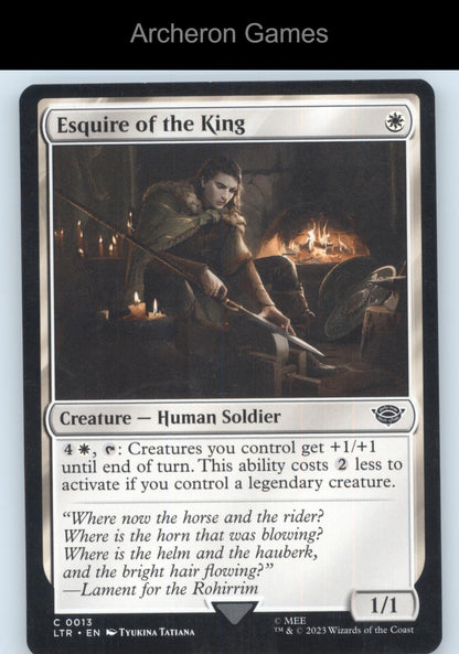 Esquire of the King 13 MTG Card Universes Beyond: The Lord of the Rings: Tales of Middle-earth