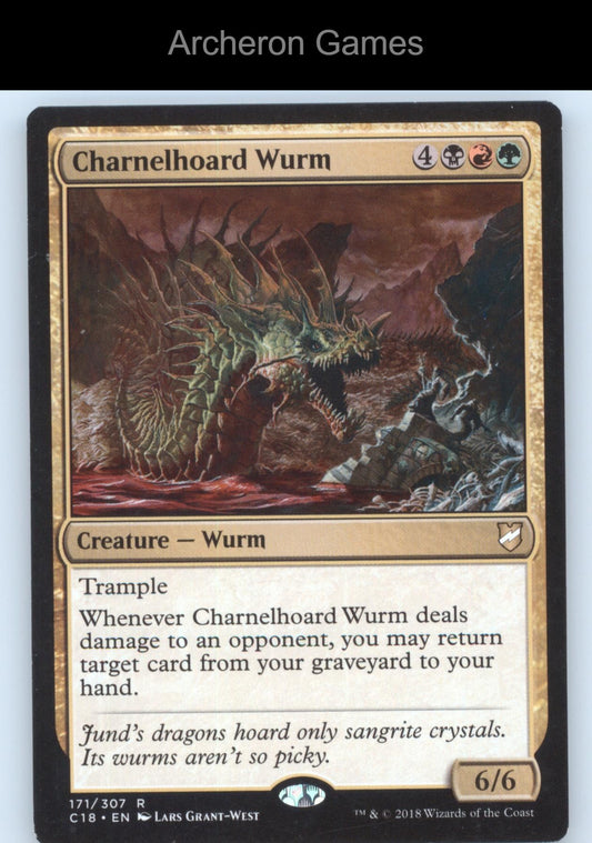 Charnelhoard Wurm 171 R MTG Card Commander 2018