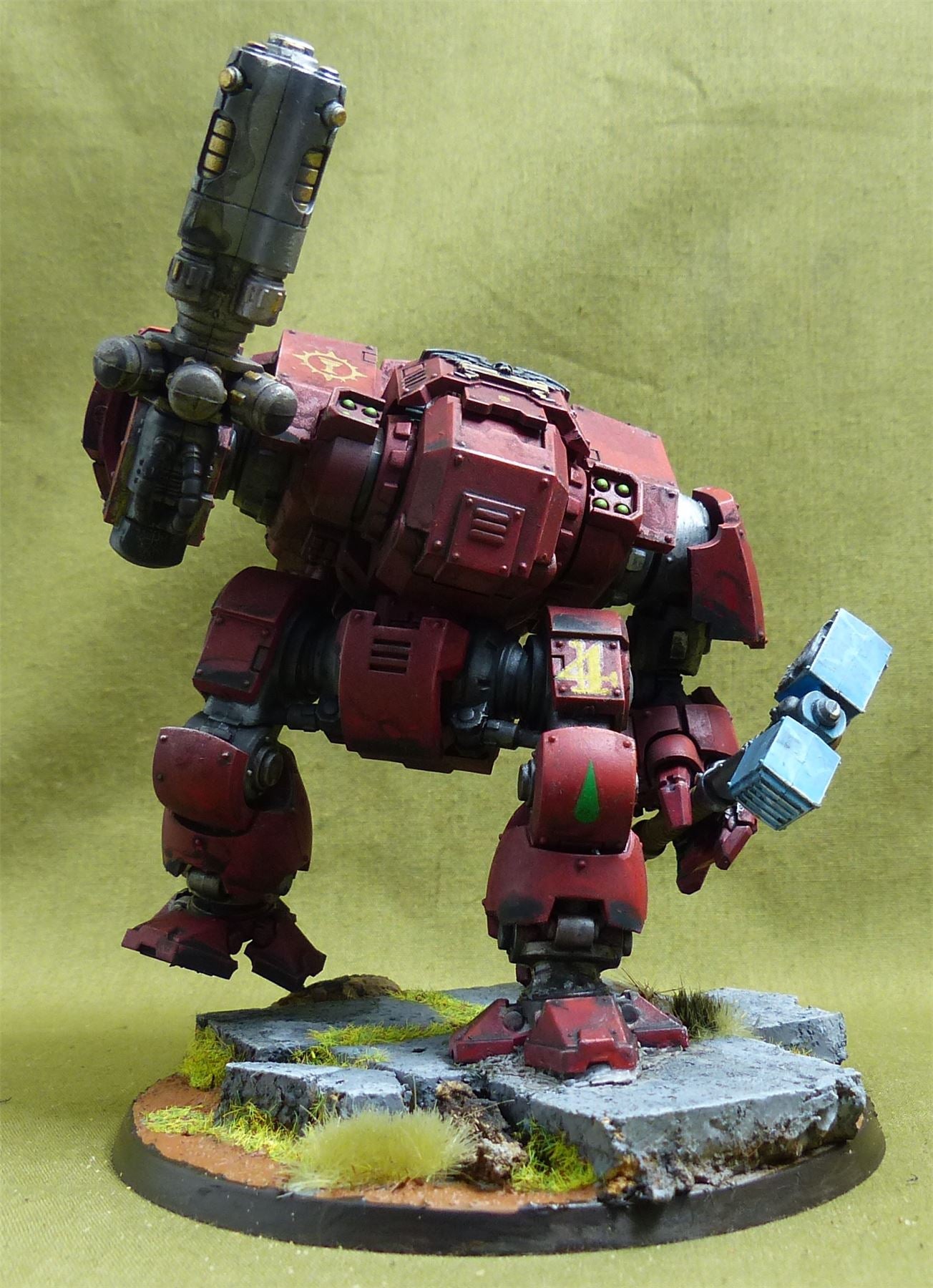 Primaris Redemptor Dreadnought painted - Blood Angels - Warhammer 40K #5BE