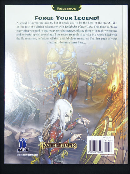 Pathfinder Player Core Book Second Edition - Roleplay Book Hardback #17N