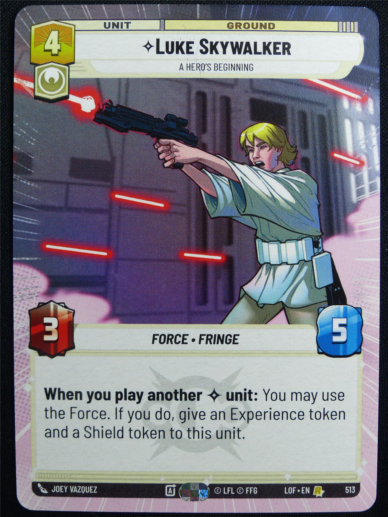 Luke Skywalker 513 Hyperspace - Star Wars Unlimited Card #4W1