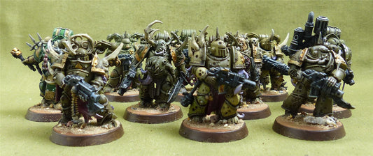 Plague Marines set of 10 painted - Death Guard - Warhammer 40K #FE