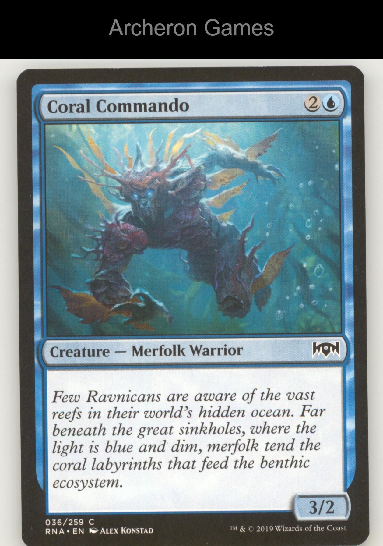 Coral Commando 36 C MTG Card Ravnica Allegiance