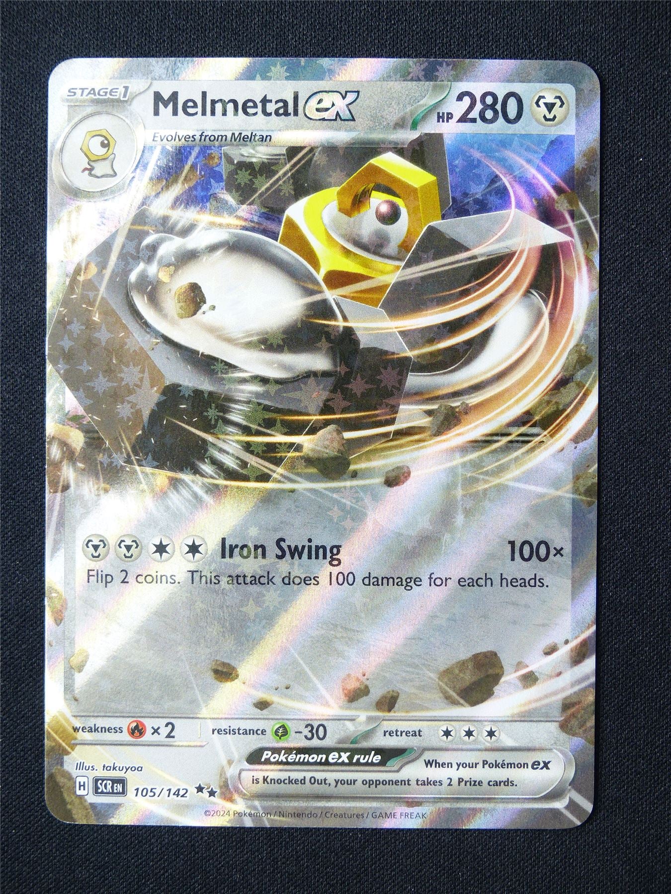 Melmetal EX 105/142 Holo - Pokemon Card #61W