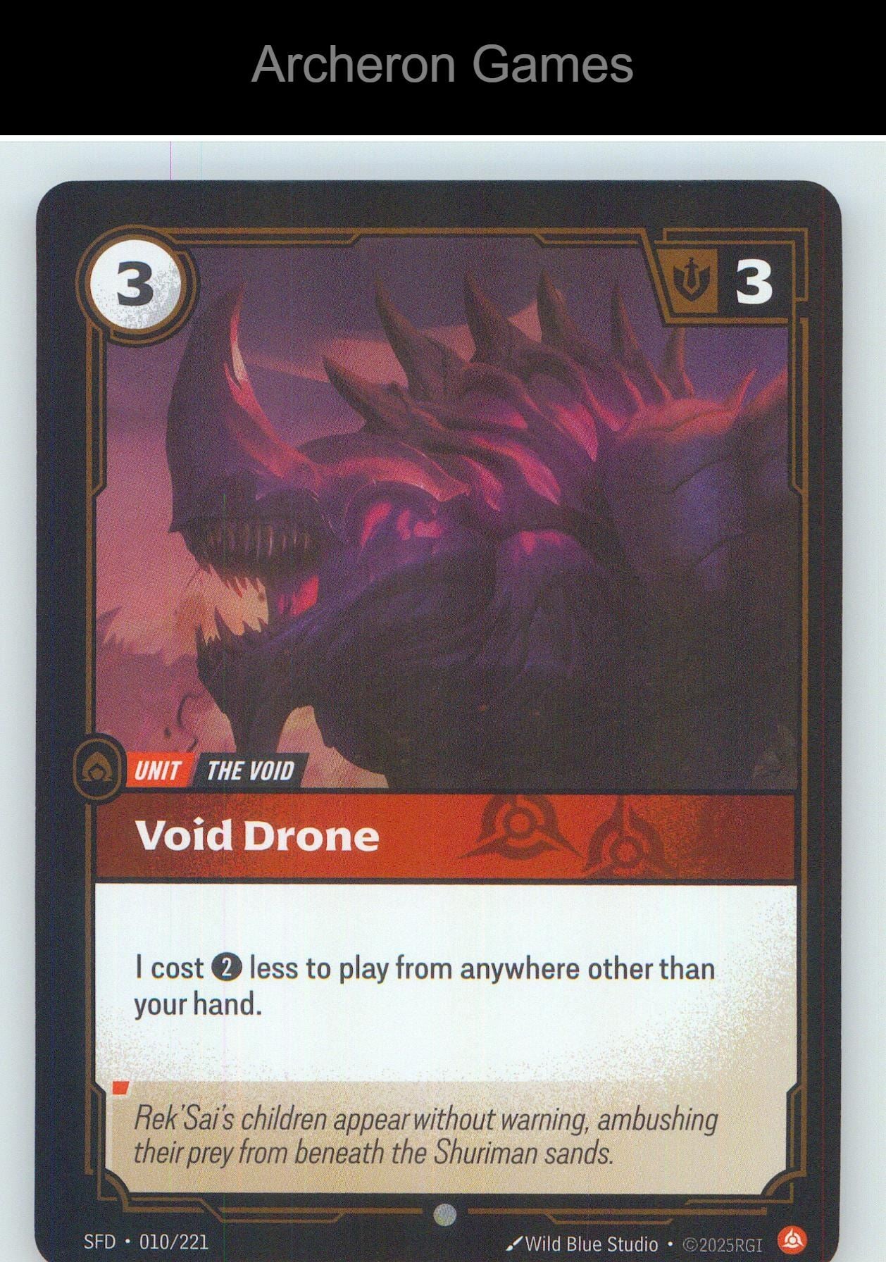 Void Drone SFD 010/221 C Spiritforged Riftbound Card