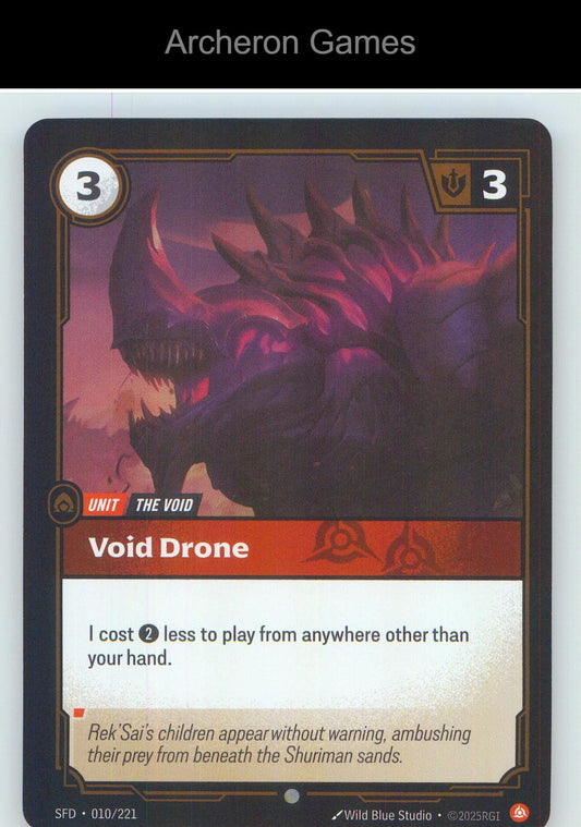 Void Drone SFD 010/221 C Spiritforged Riftbound Card