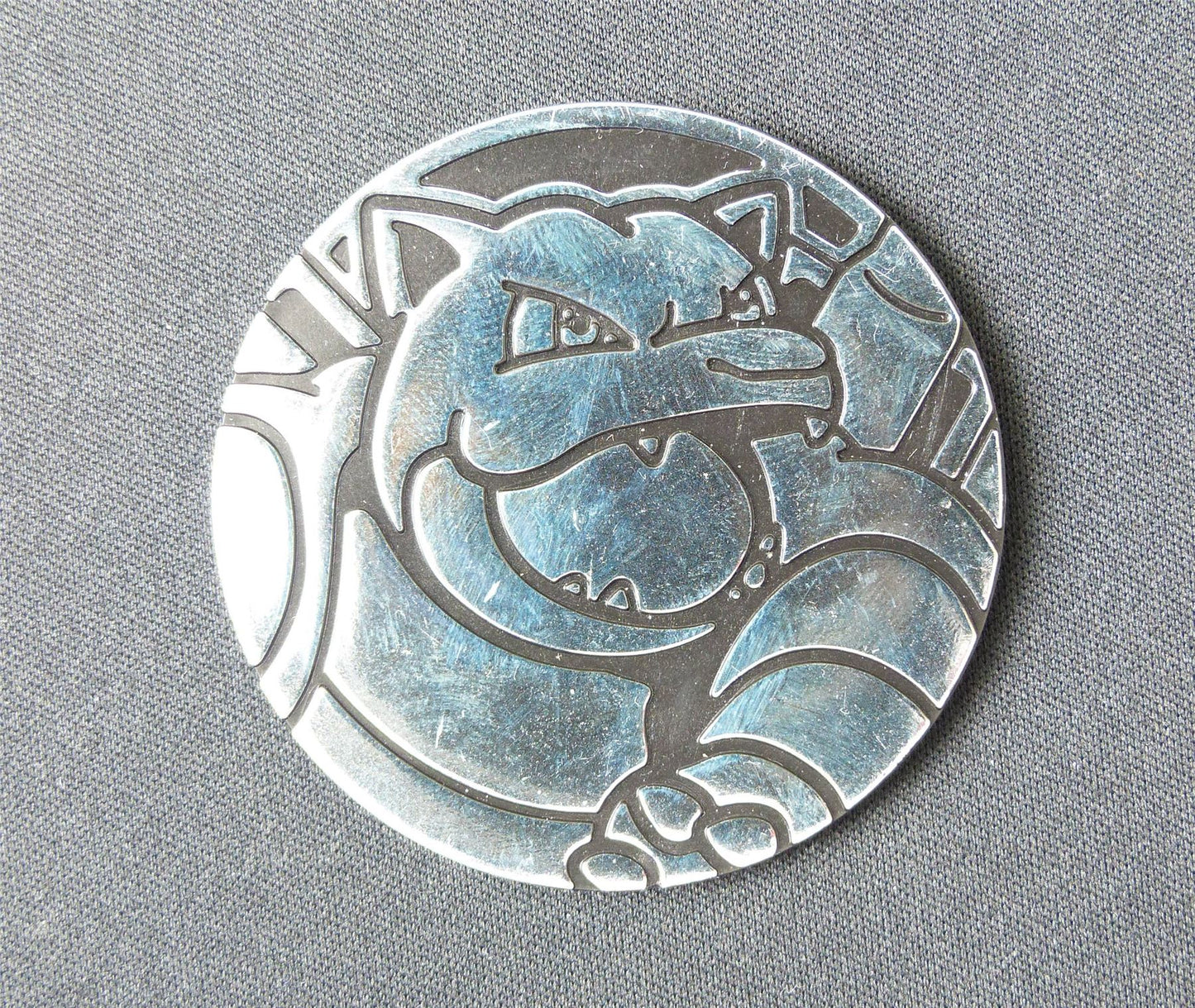 Silver Blastoise - Jumbo Pokemon Coin #3T1