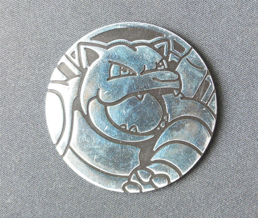 Silver Blastoise - Jumbo Pokemon Coin #3T1