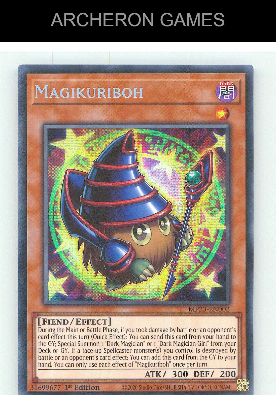 Magikuriboh Prismatic Secret Rare YUGIOH Card 1st Edition