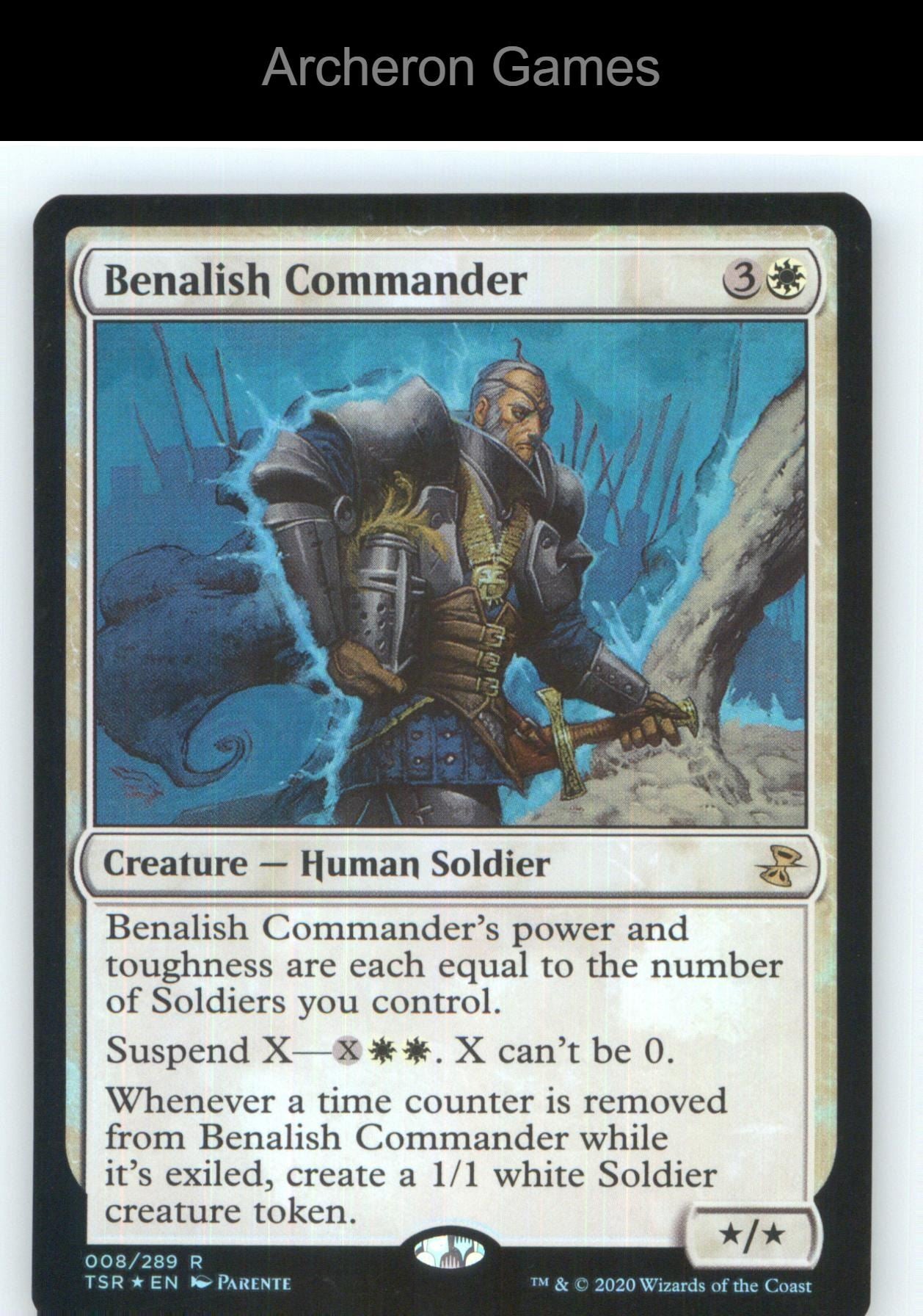 Benalish Commander TSR 8 R MTG Card NM/EX+ Foil