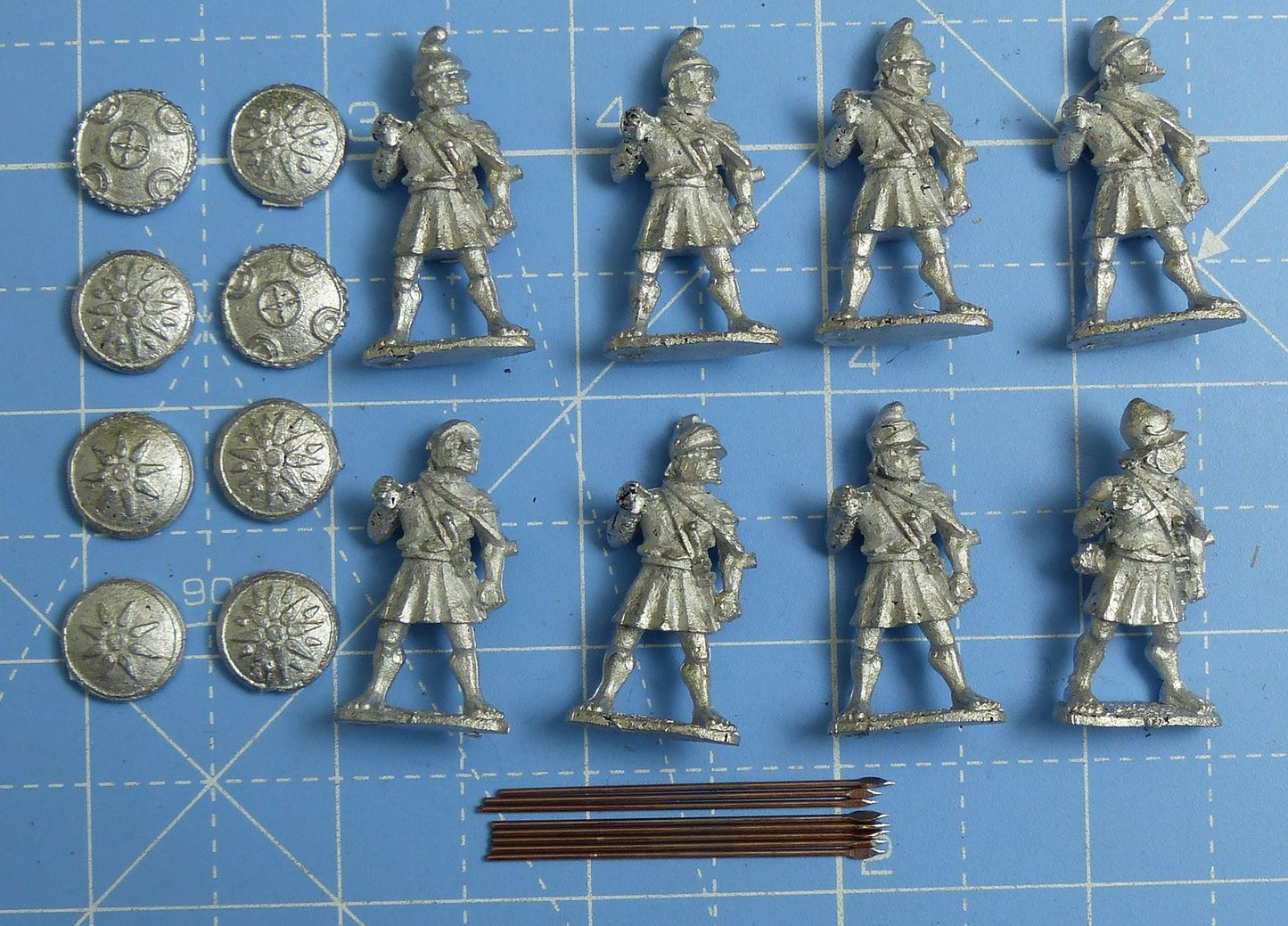 Unarmoured Macedonian Pikemen WG121 Metal - Wargames Foundry Miniatures #26D