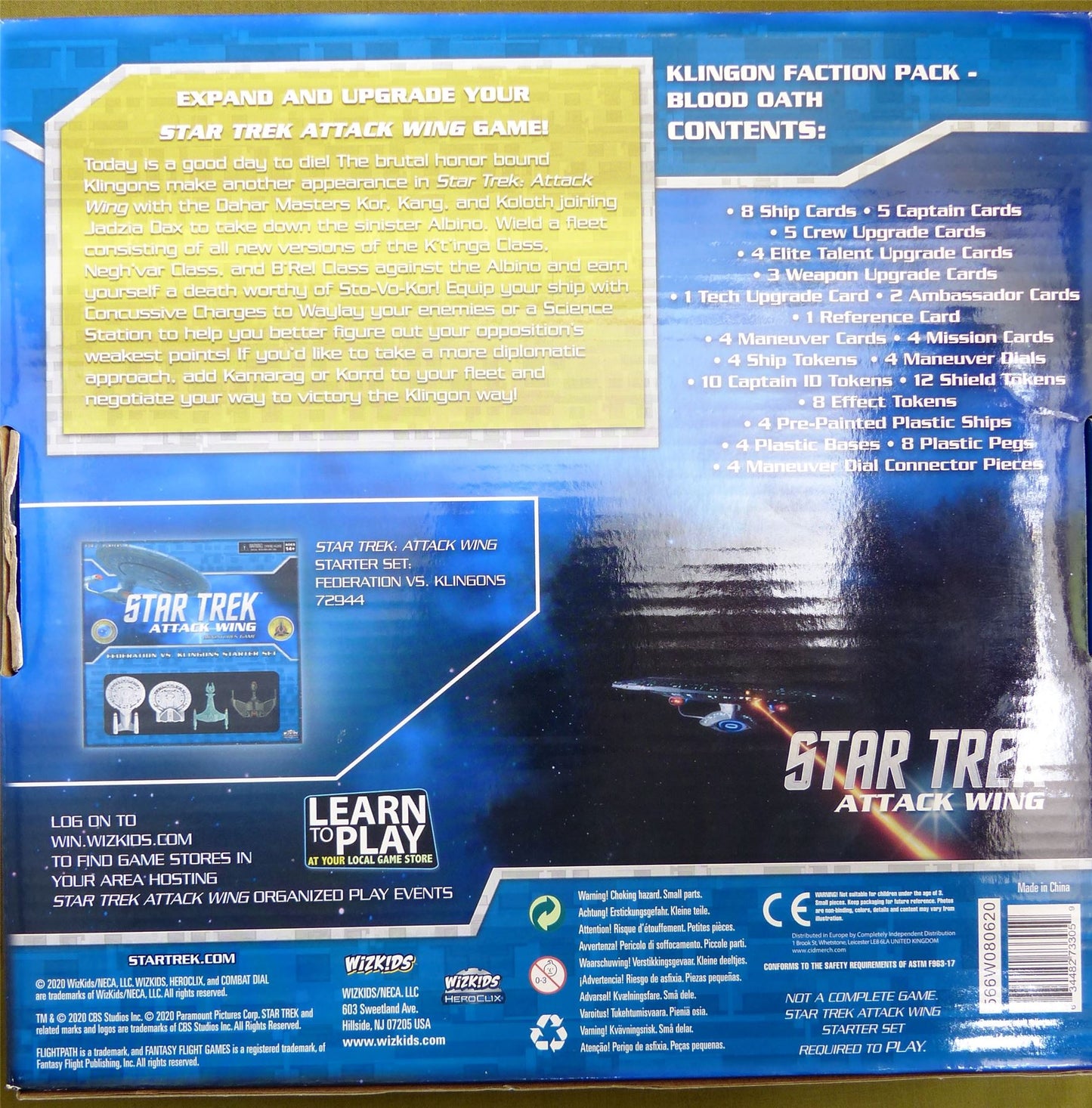 Star Trek Attack Wing: Klingon Faction Pack: Blood Oath - Miniatures Games #3B2