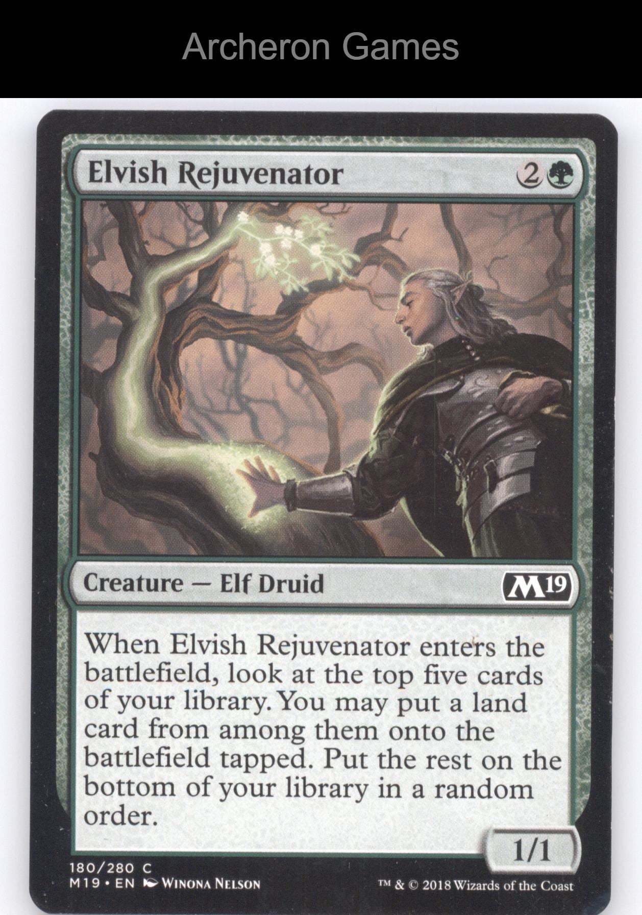 Elvish Rejuvenator 180 C MTG Card Core Set 2019