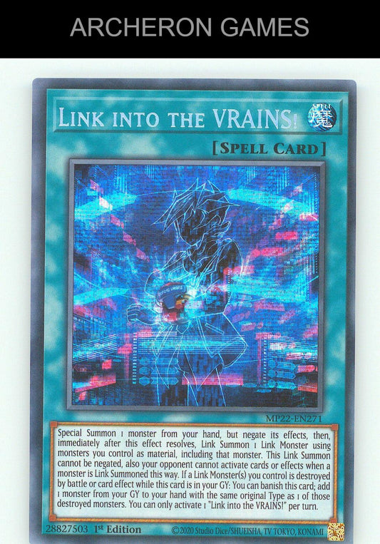 Link into the VRAINS! SEC YUGIOH Card