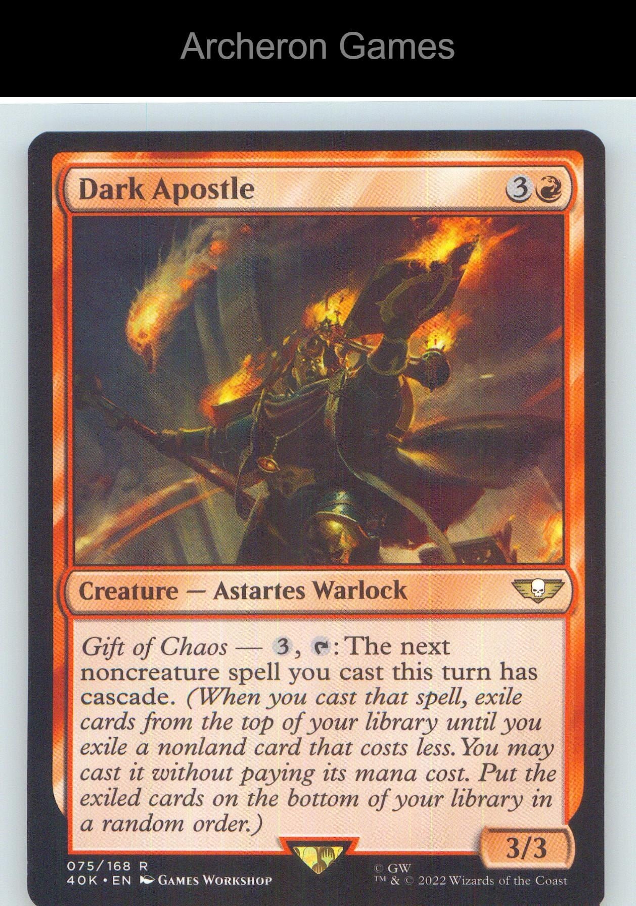 Dark Apostle (Surge Foil) 75 R MTG Card NM/EX+