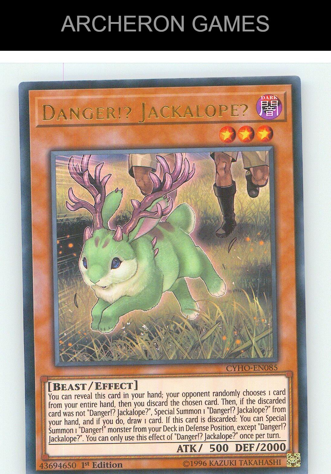 Danger!? Jackalope? Ultra Rare YUGIOH Card Unlimited