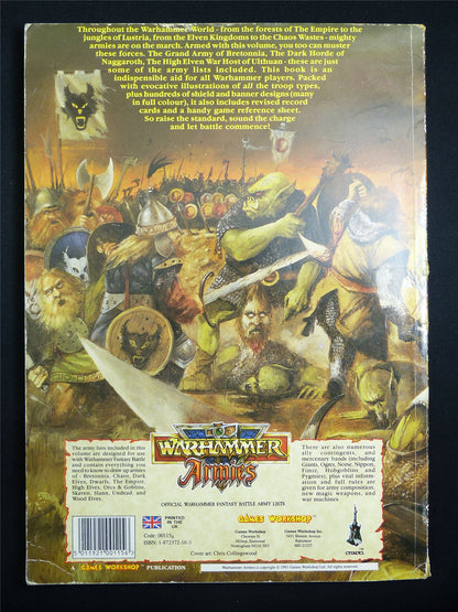Warhammer Armies 3rd Edition 1991 Softback HW - Warhammer Old World #1GU