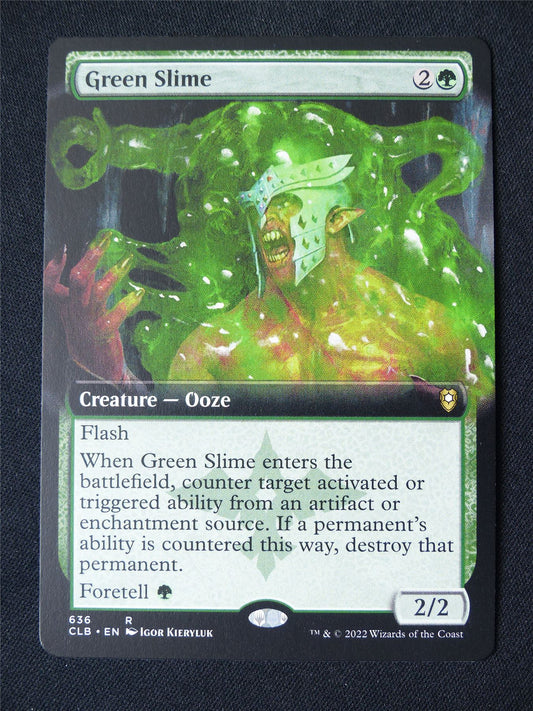 Green Slime Extended Art - CLB - Mtg Card #4JU