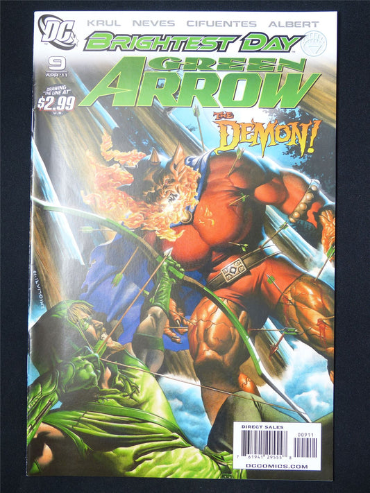GREEN Arrow Brightest Day #9 - DC Comic #1LW