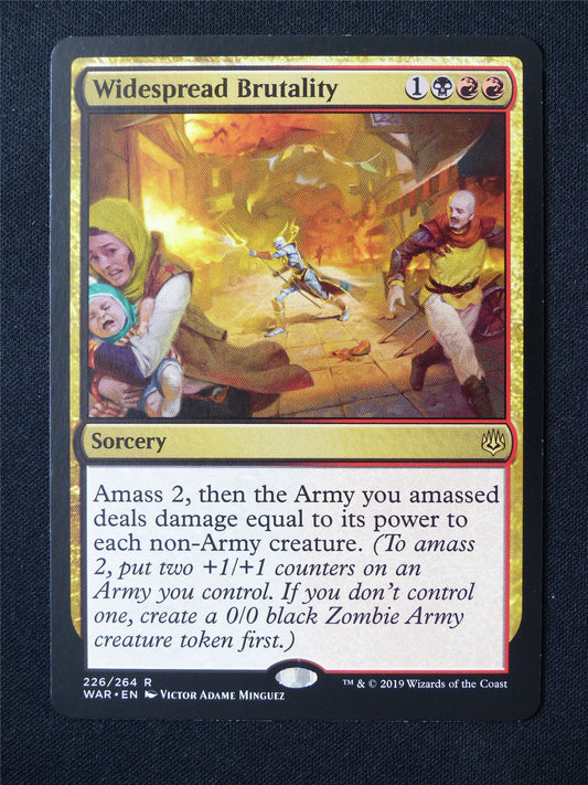 Widespread Brutality - WAR - Mtg Card #5DD