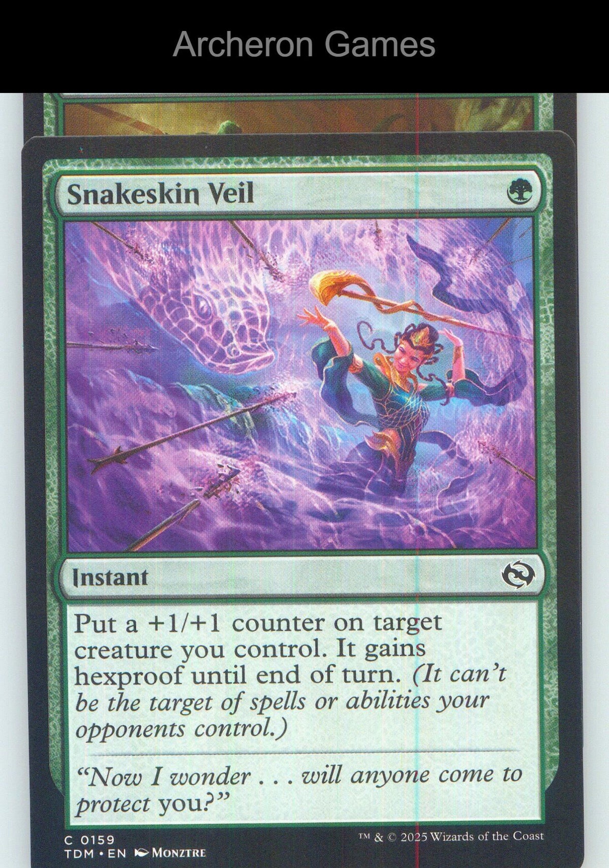 Snakeskin Veil TDM 159 C MTG Card NM/EX+