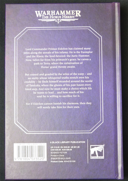 Eidolon: The Auric Hammer by Marc Collins - Warhammer Novel Hardback #SH