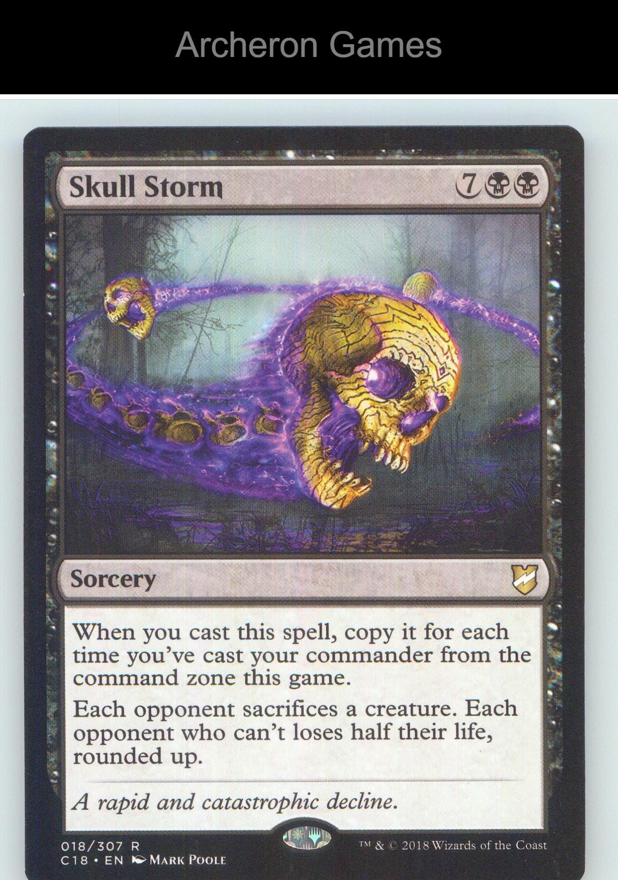 Skull Storm C18 18 R MTG Card NM/EX+