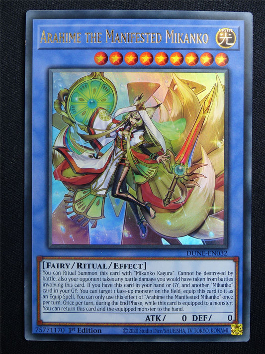 Arahime the Manifeted Mikanko DUNE Ultra Rare - 1st ed Yugoioh Card #31F