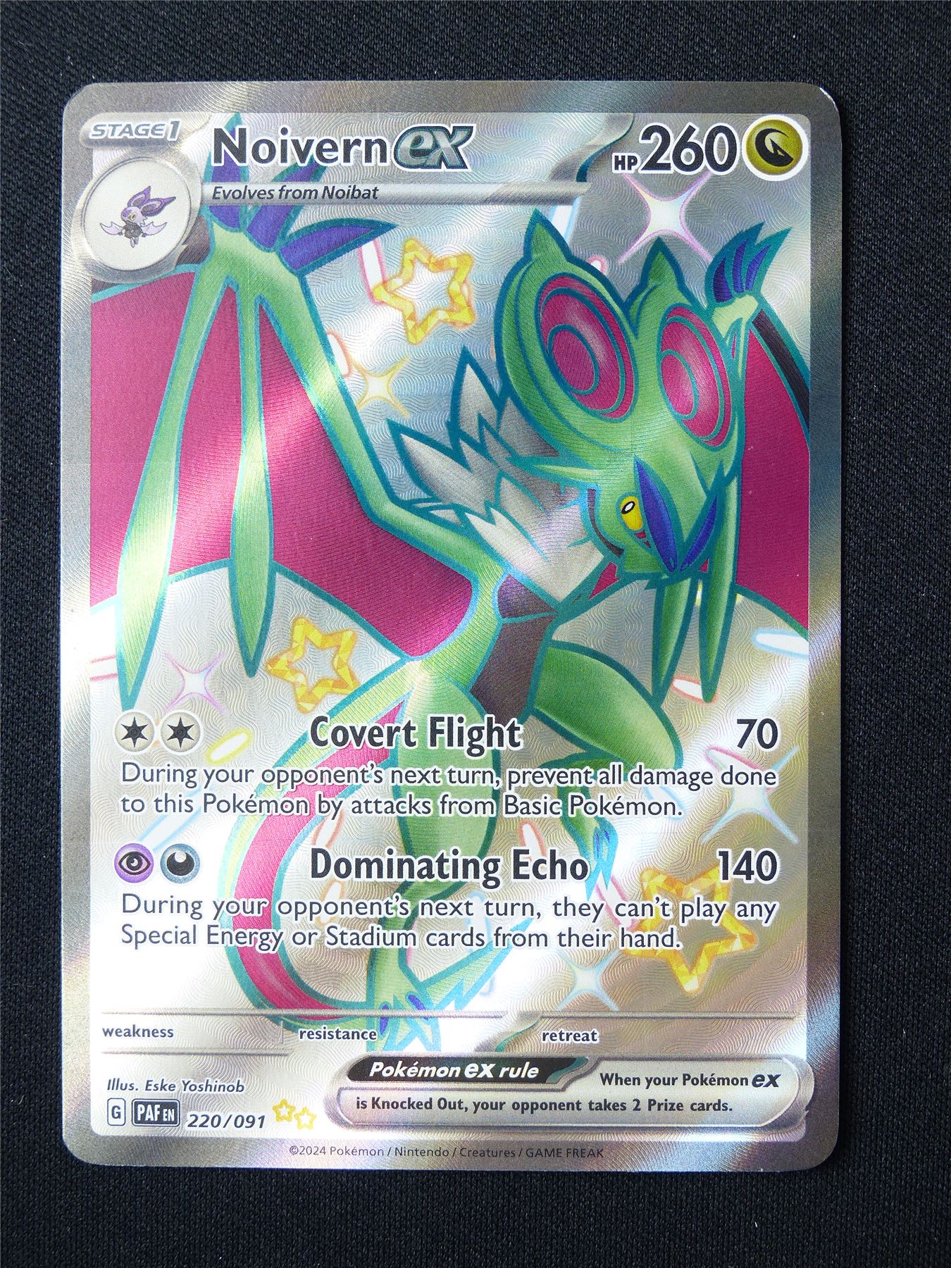 Noivern EX 220/091 Textured Holo - Pokemon Card #60X