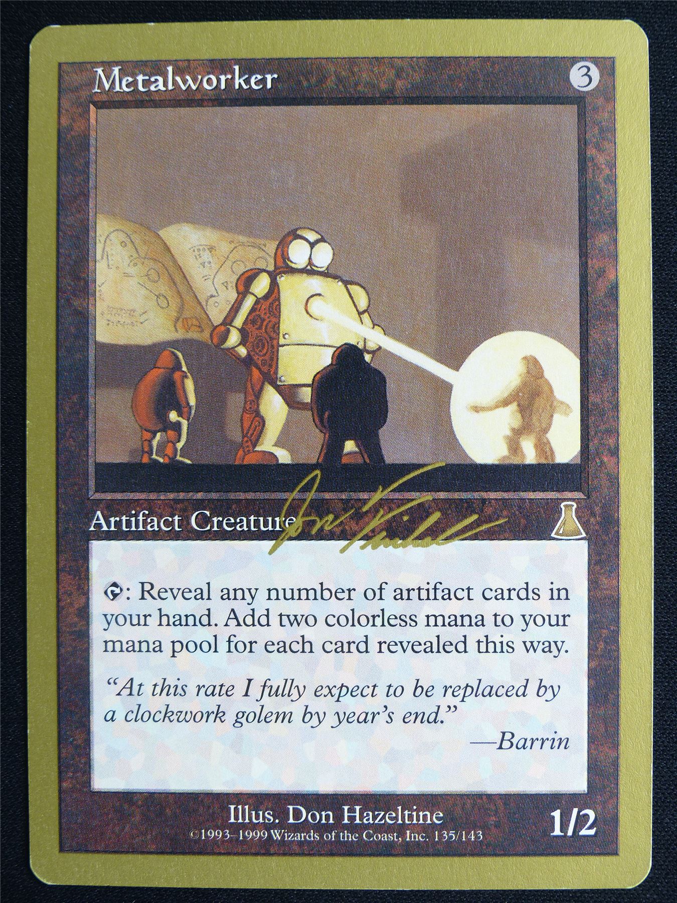 Metalworker Gold Border played - UDS - Mtg Card #4JG