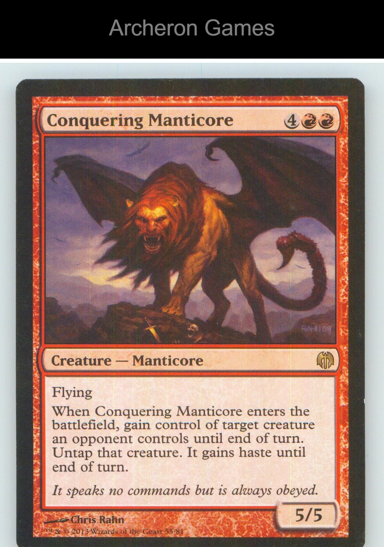 Conquering Manticore DDL 55 R MTG Card NM/EX+