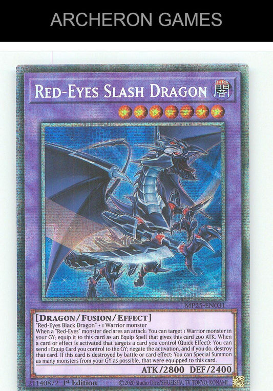 Red-Eyes Slash Dragon Starlight Rare YUGIOH Card 1st Edition