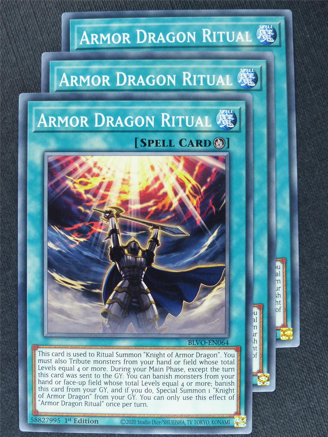 Armor Dragon Ritual x3 - Yugioh Cards #XX