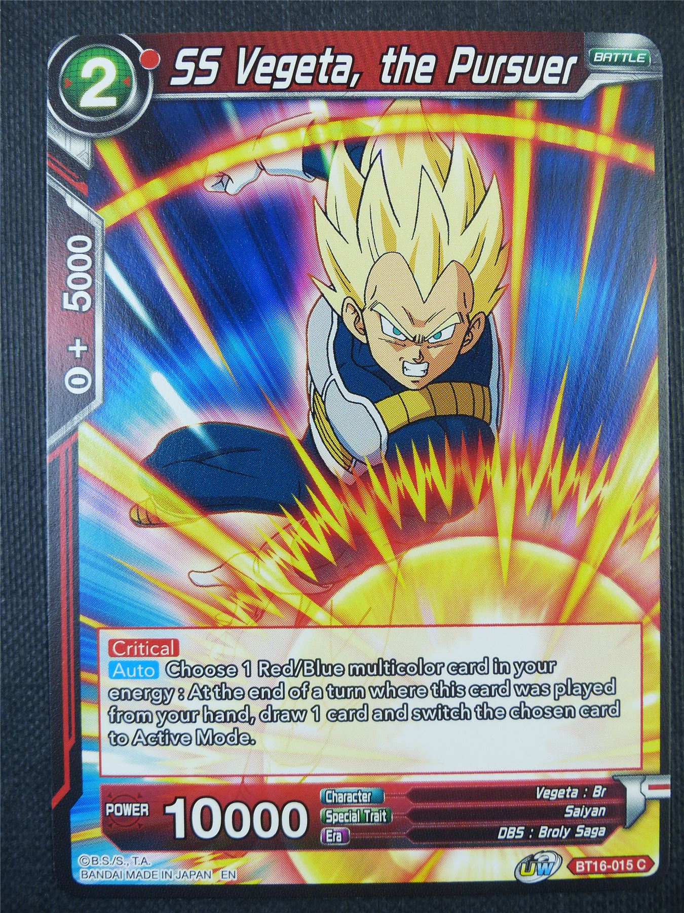SS Vegeta the Pursuer - Dragon Ball Super Card #80Y