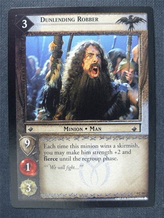 Dunlending Robber 4 C 16 - LotR Cards #3M9