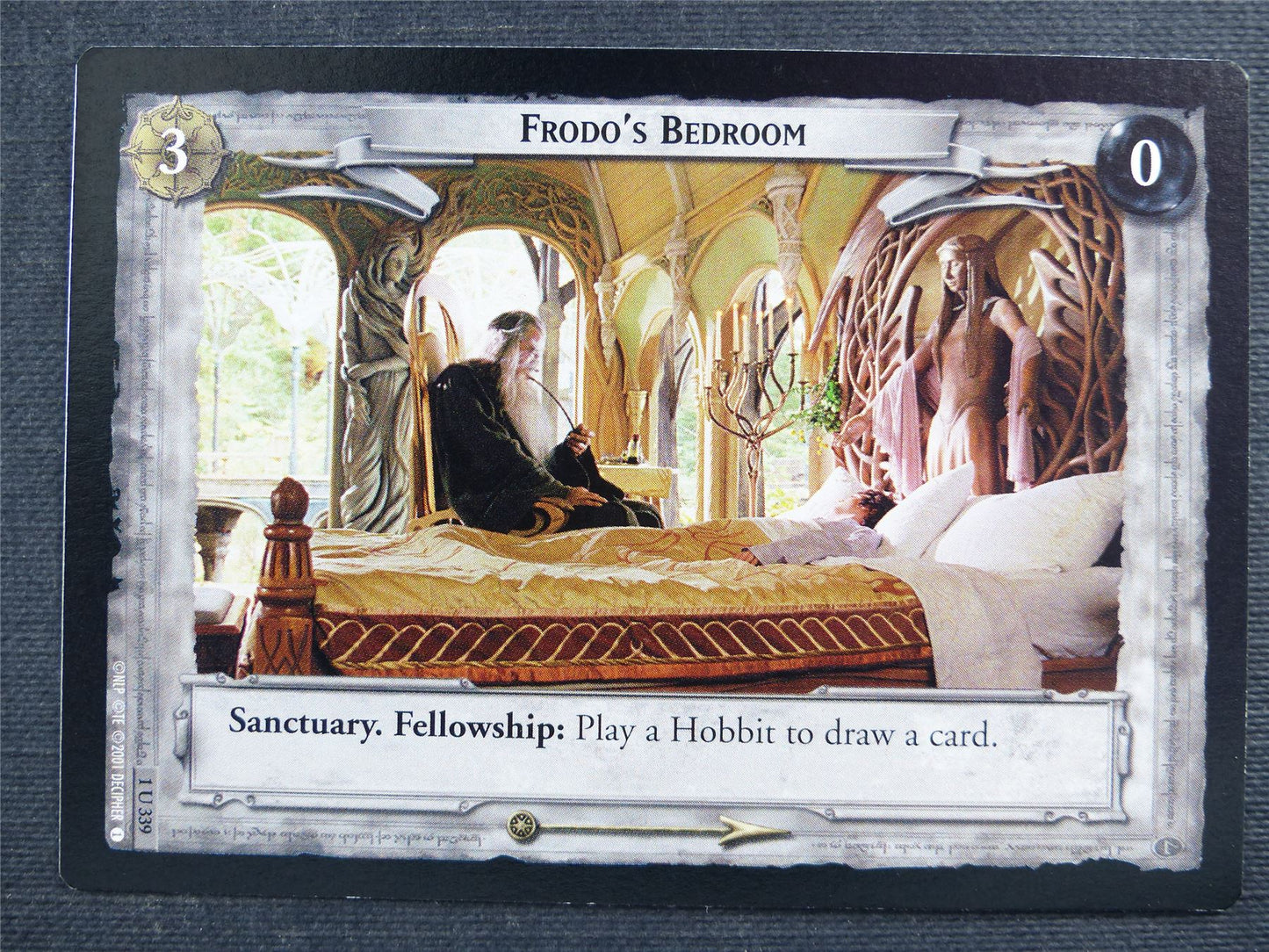 Frodo's Bedroom 1 U 339 - LotR Cards #2WU