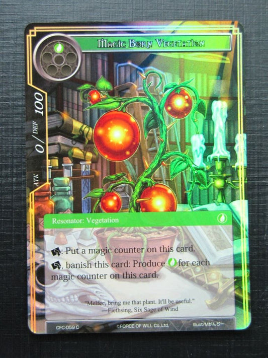 Force of Will Cards: MAGIC BORN VEGETATION FOIL # 18G4