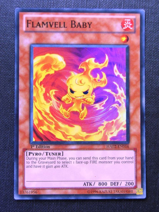 Flamvell Baby HA02 Super Rare - 1st ed - Yugioh Cards # 8D53