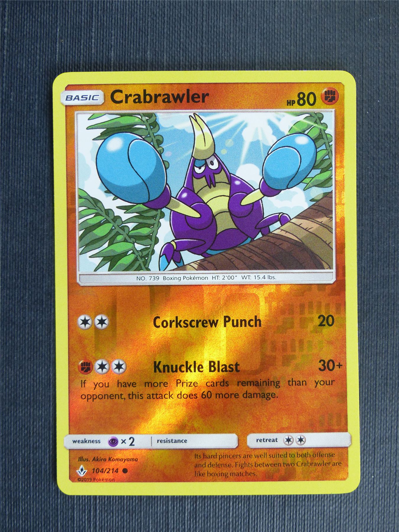 Crabrawler 104/214 Reverse Holo - Pokemon Cards #1FL