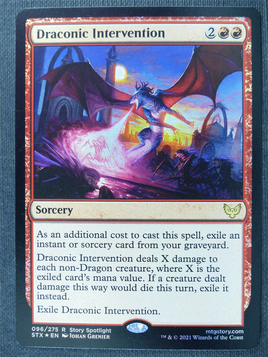 Draconic Intervention Foil - Mtg Magic Cards #2OU